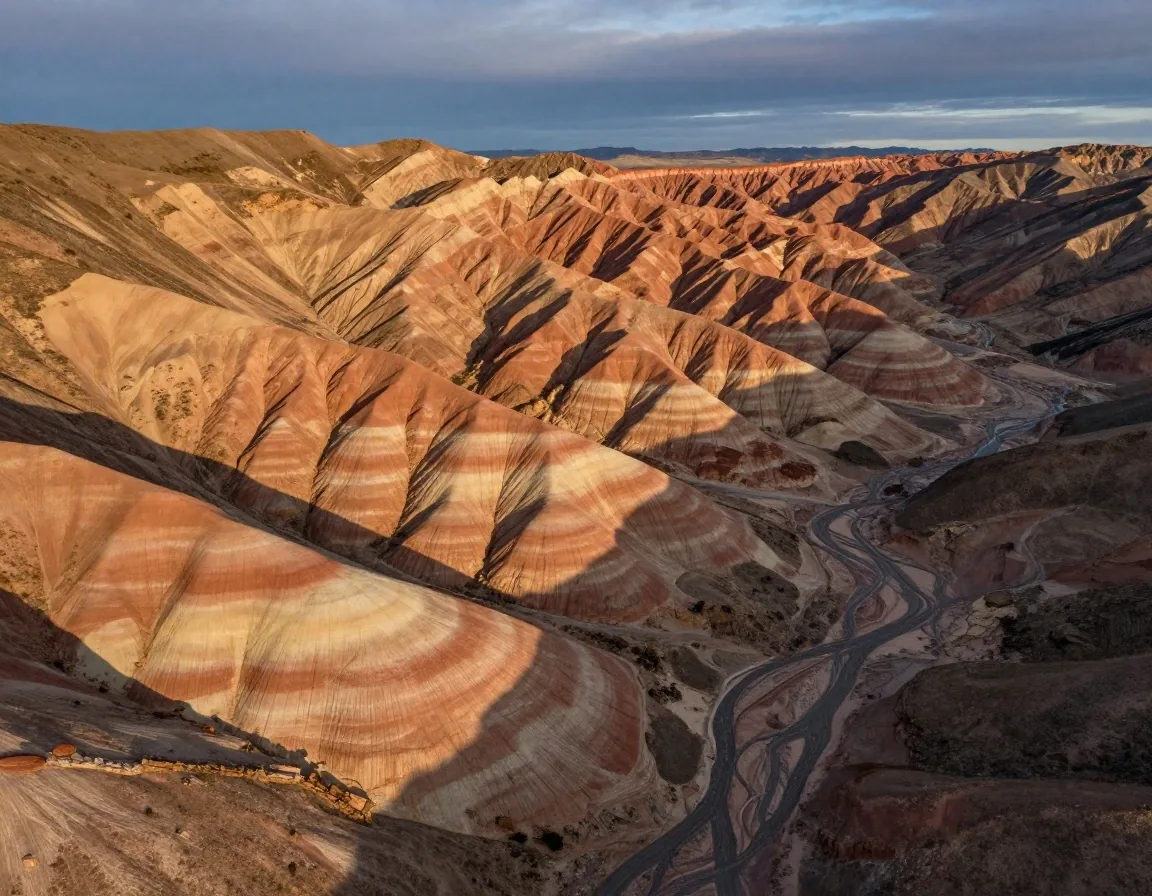 Corte transversal geológico de cordillera andina